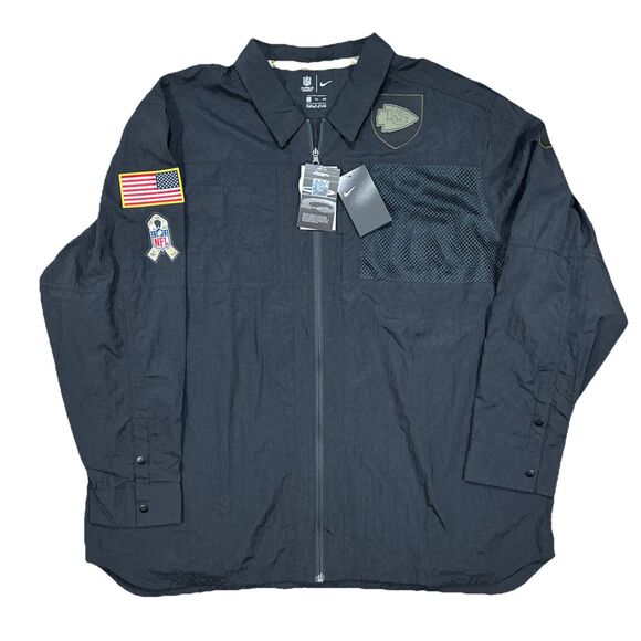 Nike Kansas City Chiefs NFL On Field Salute To Service Jacket Mens XXL Full Zip - Picture 1 of 7